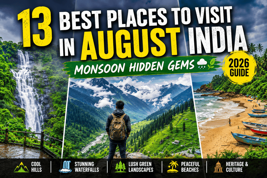 13 best places to visit in August in India 2026