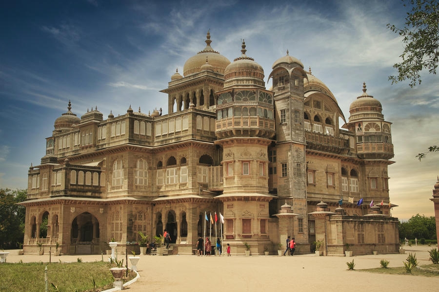 The grand architecture and domes of Vijay Vilas Palace in Mandvi, Kutch, highlighted as one of the 19 best places to visit in December 2026.