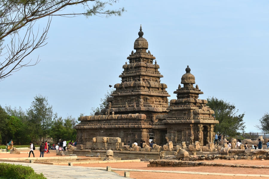 Ancient Shore Temple in Mahabalipuram, featured among the 21 best places to visit in South India.