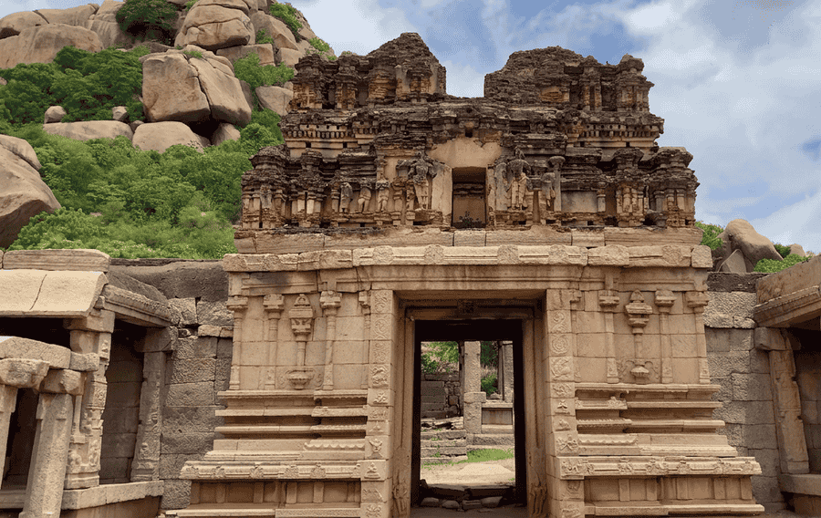 Achyutaraya Temple, one of the best places to visit in Hampi.