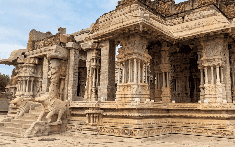 Exploring the architectural marvels of Vittala Temple, a highlights on our list of the best 11 places to visit in Hampi.