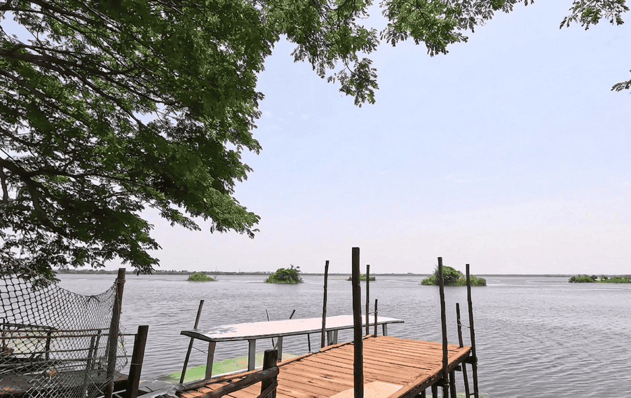 Exploring Ousteri Lake boat jetty - best places to visit Pondicherry guide