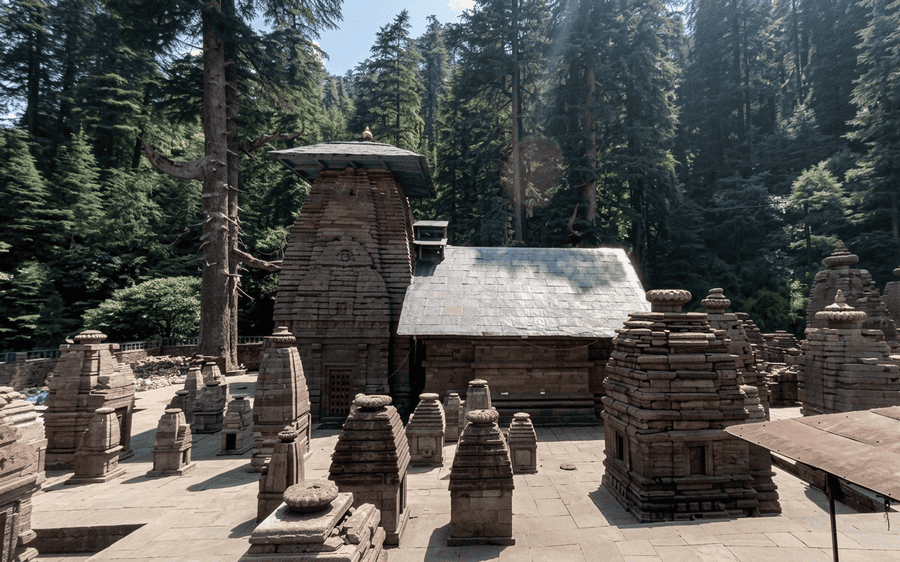 Ancient stone temple complex of Jageshwar Dham nestled in deodar forests - best places to visit Uttarakhand guideAncient stone temple complex of Jageshwar Dham nestled in deodar forests - best places to visit Uttarakhand guide